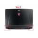 MSI GT72 Notebook Lcd Back Cover - Ver.1 - Siyah