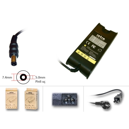  Dell 65W Pinli Uç Notebook Adaptör RNA-DL02