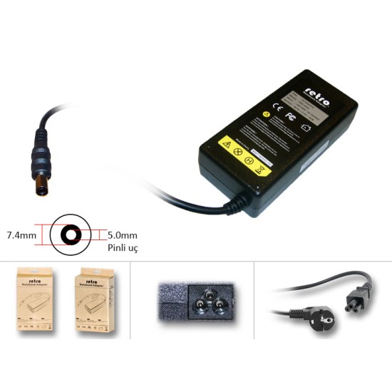  Hp Compaq 65W Pinli Uç Notebook Adaptör RNA-HC02