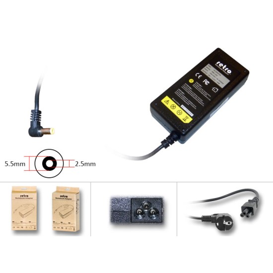  Fujitsu Siemens, Lenovo 20V 3.25A 65W Notebook Adaptör RNA-LS02