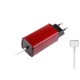 -Color, Apple MacBook 85W MagSafe 2 Mini Adaptör - Kırmızı
