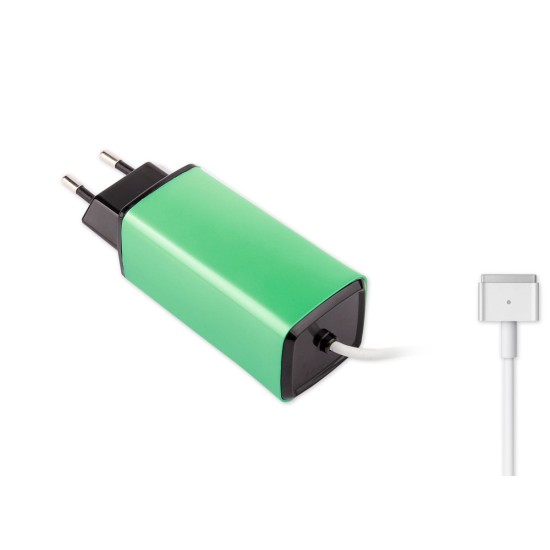 -Color, Apple MacBook 85W MagSafe 2 Mini Adaptör - Yeşil