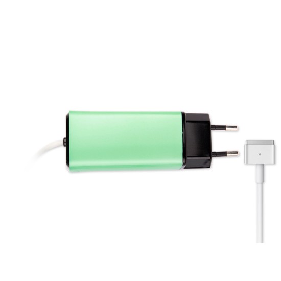 -Color, Apple MacBook 85W MagSafe 2 Mini Adaptör - Yeşil