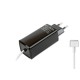 -Color, Apple MacBook 85W MagSafe 2 Mini Adaptör - Siyah