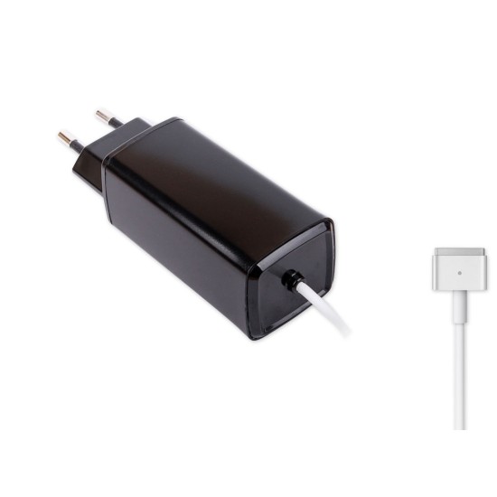 -Color, Apple MacBook 85W MagSafe 2 Mini Adaptör - Siyah