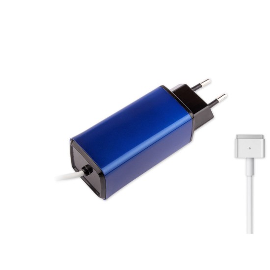 -Color, Apple MacBook 85W MagSafe 2 Mini Adaptör - Mavi