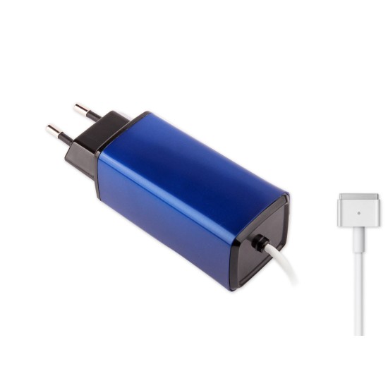 -Color, Apple MacBook 85W MagSafe 2 Mini Adaptör - Mavi