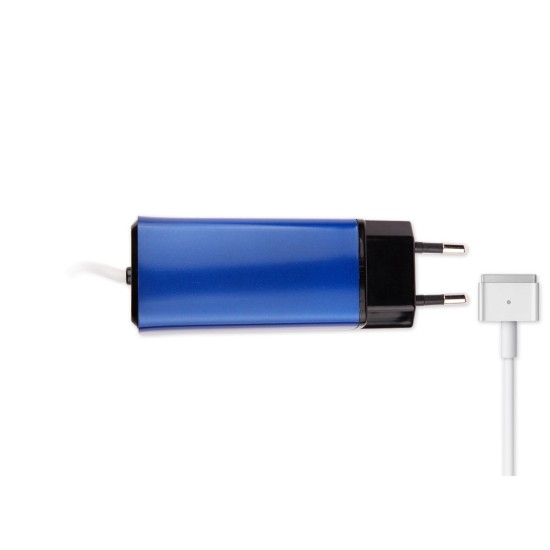-Color, Apple MacBook 85W MagSafe 2 Mini Adaptör - Mavi