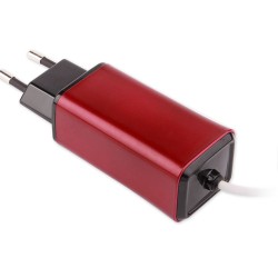 -Color, Apple MacBook 45W-60W MagSafe 2 Mini Adaptör - Kırmızı