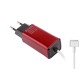 -Color, Apple MacBook 45W-60W MagSafe 2 Mini Adaptör - Kırmızı