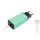 -Color, Apple MacBook 45W-60W MagSafe 2 Mini Adaptör - Turkuaz
