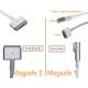 -Color, Apple MacBook 45W-60W MagSafe 2 Mini Adaptör - Turkuaz