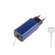 -Color, Apple MacBook 45W-60W MagSafe 2 Mini Adaptör - Mavi