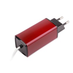 -Color, Apple MacBook 85W MagSafe 1 Mini Adaptör - Kırmızı