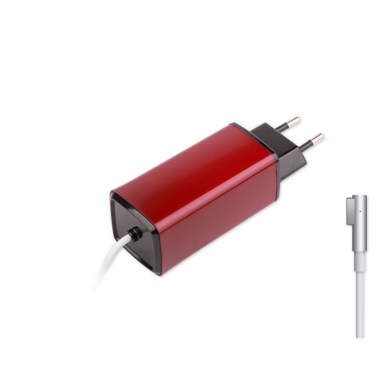 -Color, Apple MacBook 85W MagSafe 1 Mini Adaptör - Kırmızı