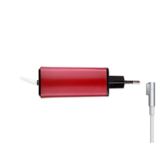 -Color, Apple MacBook 85W MagSafe 1 Mini Adaptör - Kırmızı