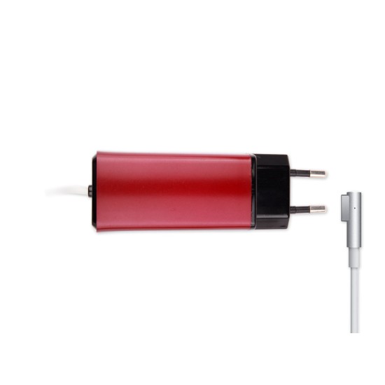 -Color, Apple MacBook 85W MagSafe 1 Mini Adaptör - Kırmızı