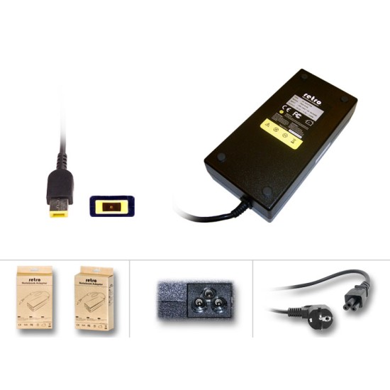  Lenovo 230W Dikdörtgen Pinli Uç (Usb Tip) Notebook Adaptör RPA-AC329
