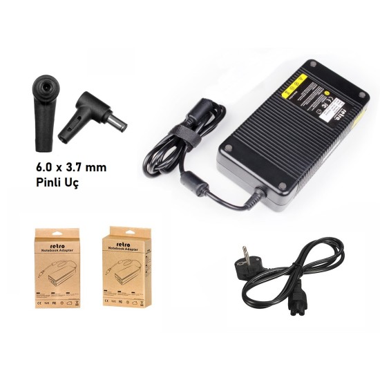  Asus 19.5V 11.8A 230W Pinli Uç (6.0 mm) Notebook Adaptör RPA-AC330
