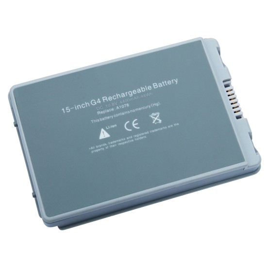  Apple 1078 PowerBook G4 15-inch Aluminium Notebook Bataryası