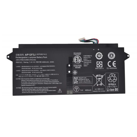  Acer Aspire S7-391, AP12F3J Notebook Bataryası