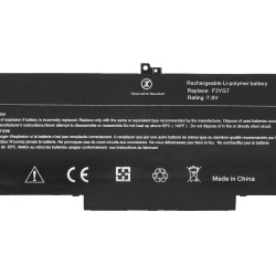  Dell Latitude 7280, 7290, 7380, 7390, F3YGT Notebook Bataryası - Ver.2 - 4 Cell