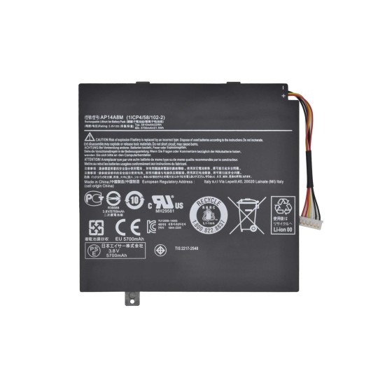  Acer Aspire SW5-012, AP14A8M Notebook Bataryası
