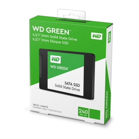 WD 240GB Green Series 3D-NAND SSD Disk WDS240G2G0A WD 240GB Green Series 3D-NAND SSD Disk WDS240G2G0A