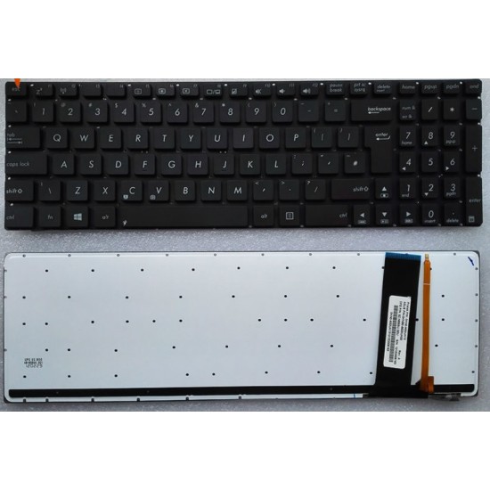 Asus N750, N750J, N750Jk, N750Jv Notebook Klavye Siyah