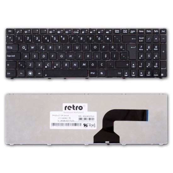 Asus F50, F70, G60, N50, N70 Notebook Klavyesi - Siyah