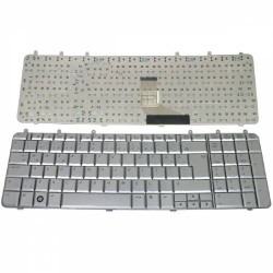 Hp Pavilion dv7-1000, dv7-1100, dv7-1200, dv7-1400 Notebook Klavye - Tuş Takımı / Silver - TR