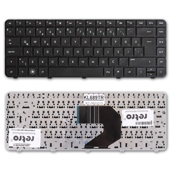 Hp Pavilion g4-1000, g6-1000 Notebook Klavyesi - Siyah - TR