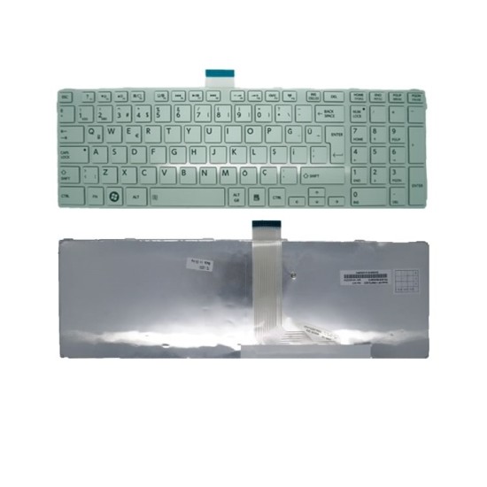 Toshiba Satellite C850, C850D, C855, C855D Notebook Klavye Beyaz Çerçeveli Toshiba Satellite C850, C850D, C855, C855D Notebook Klavye Beyaz Çerçeveli