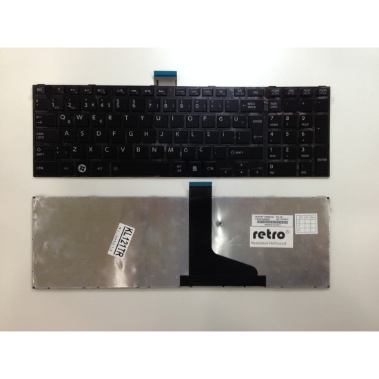 Toshiba Satellite C850, L850 Notebook Klavyesi - Siyah - TR